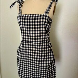 Express Gingham Print Dress